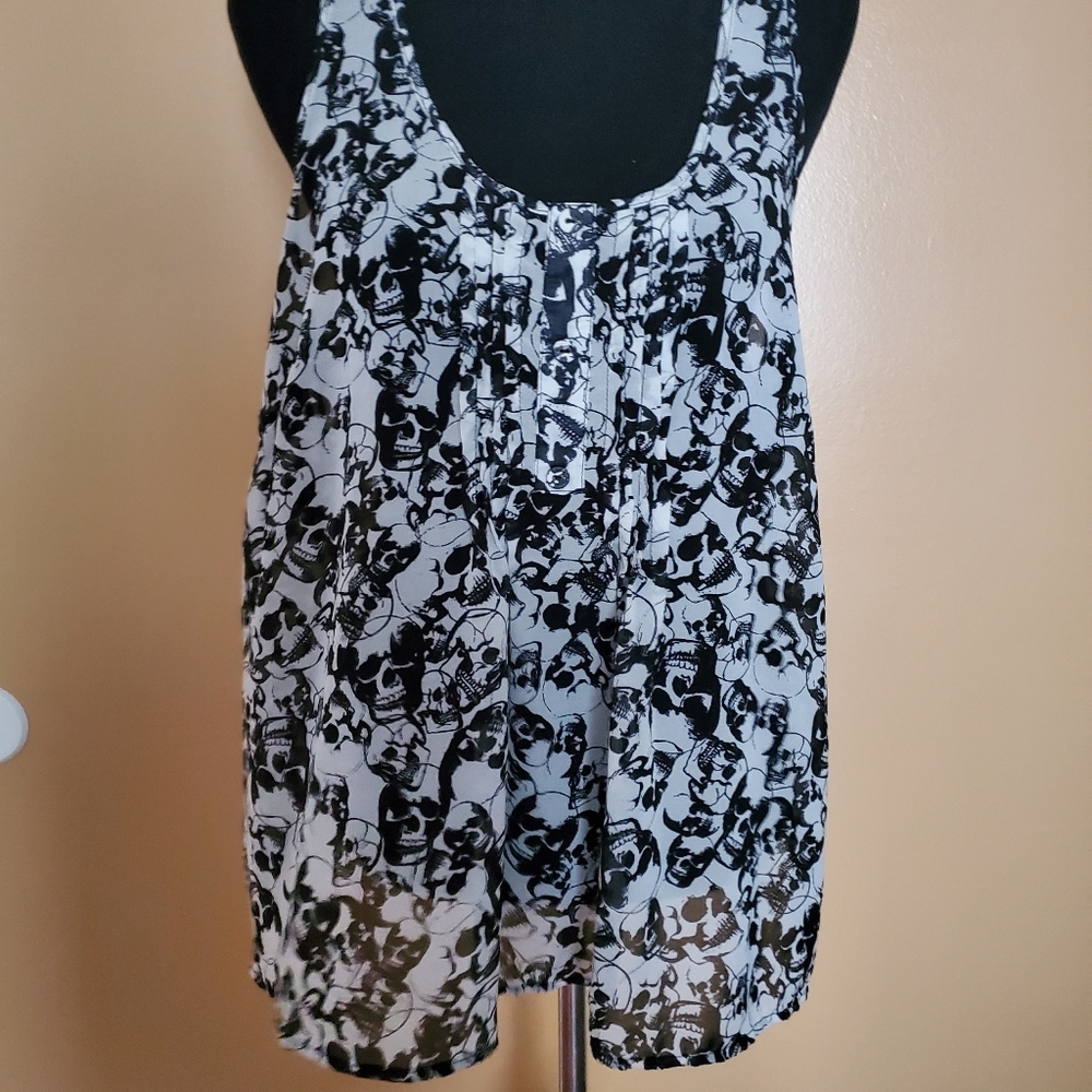 Torrid skulls flowy shirt